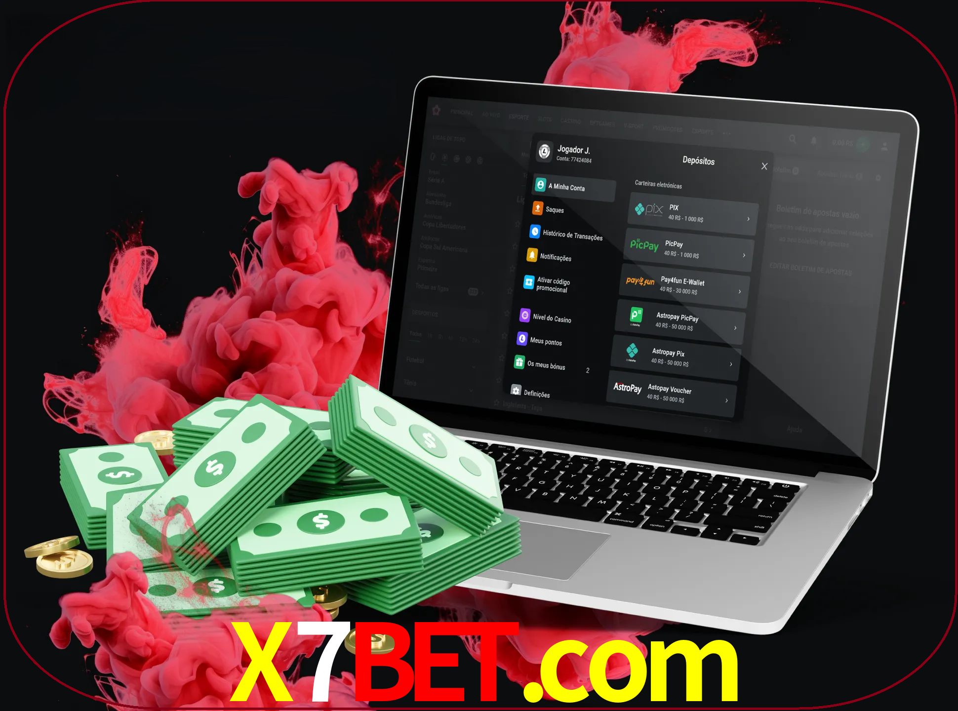 Para efetuar um depósito na sua conta x7bet, basta escolher o método de depósito e especificar o montante.