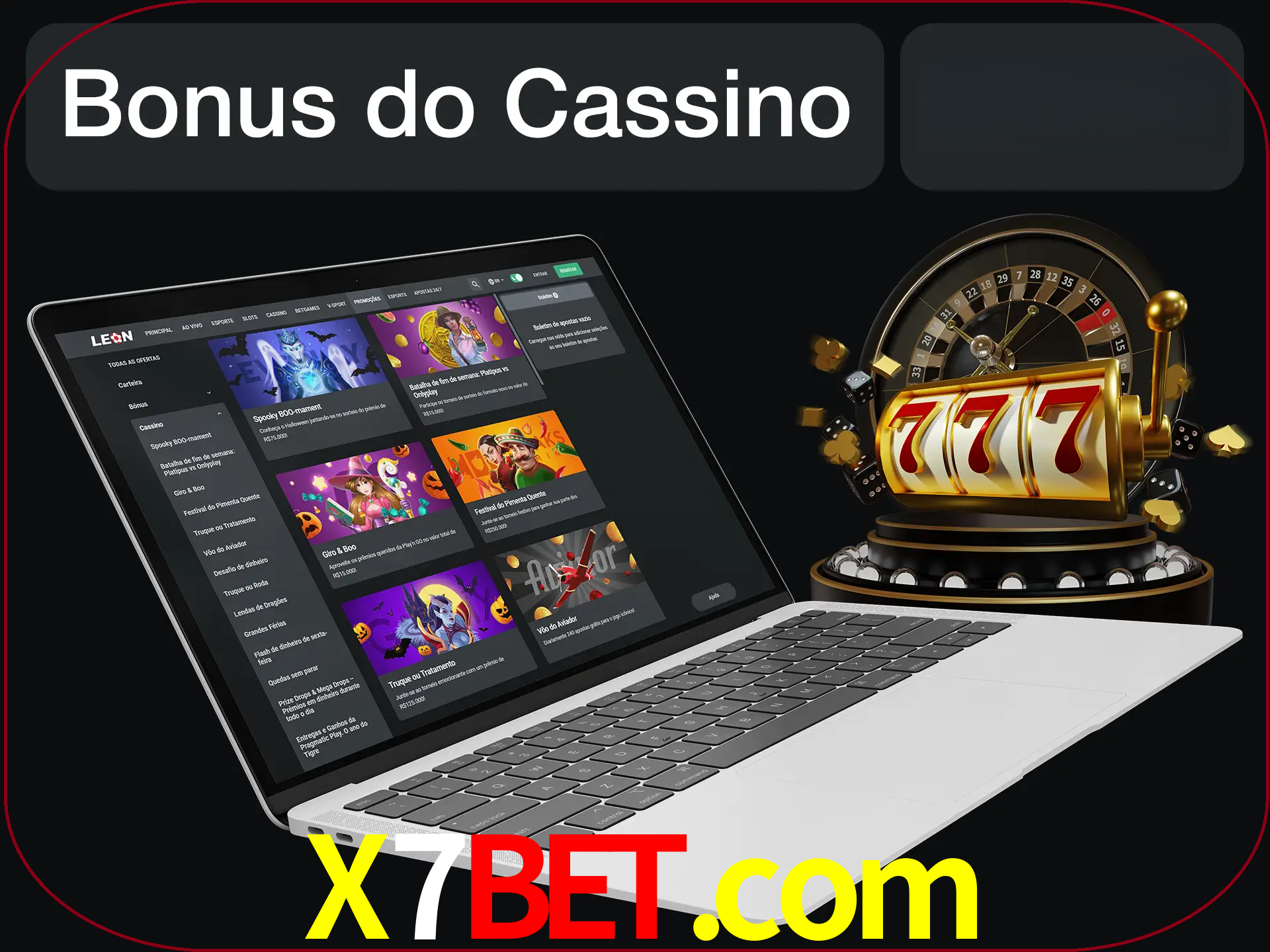 Use o bônus do cassino para começar melhor.